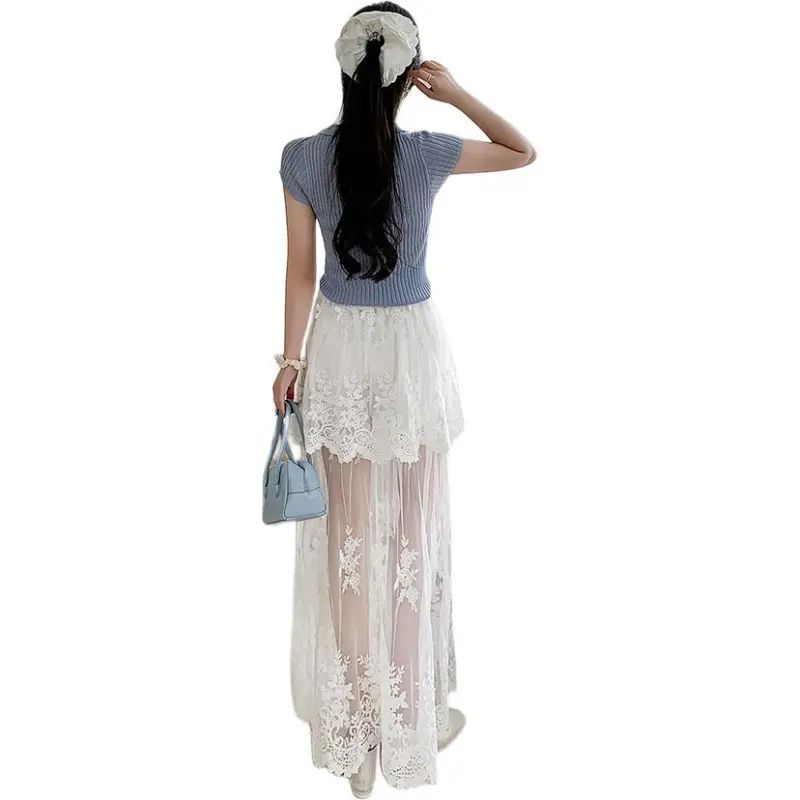 PLAY BUSH Casual Long Skirt Women's-3
