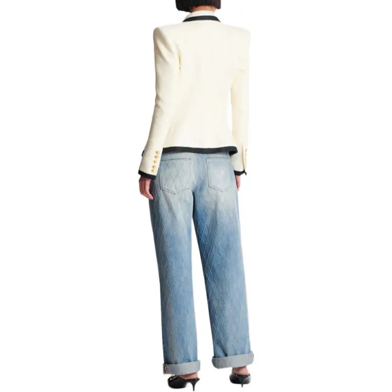 BALMAIN Jackets & Coats Women's Beige-4