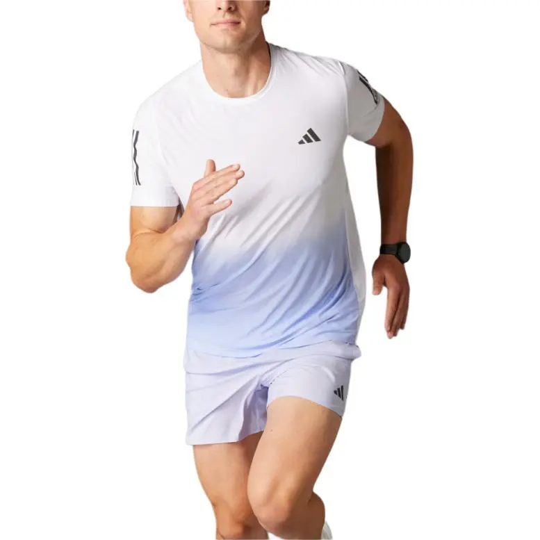 Adidas FW24 T Shirt Men's White/Purple Tone-1