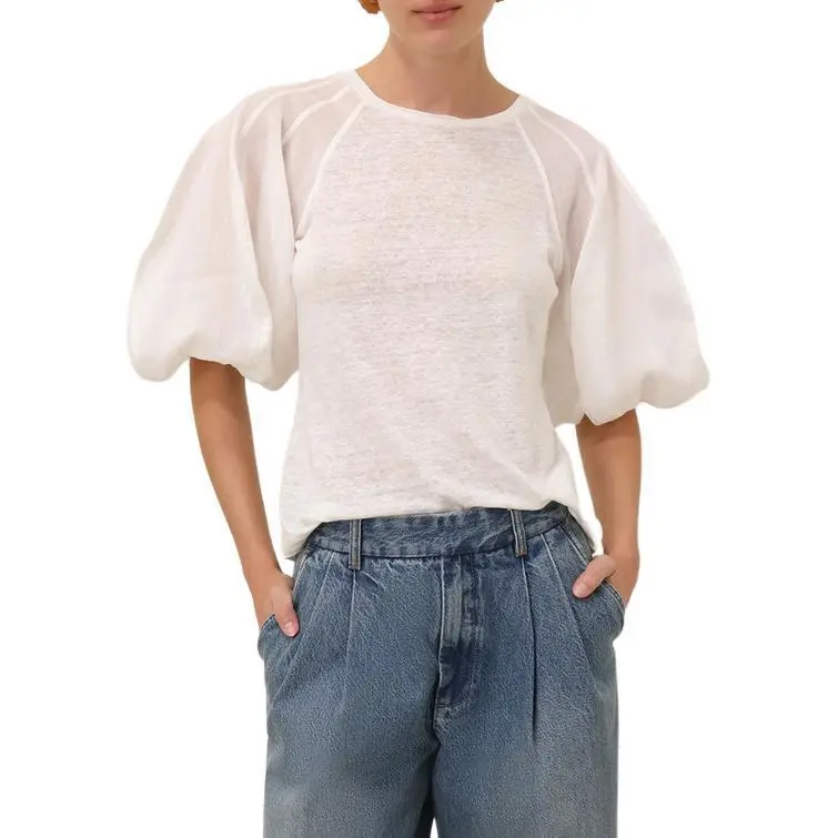 Zimmermann T-Shirt Women's Ivory White-1