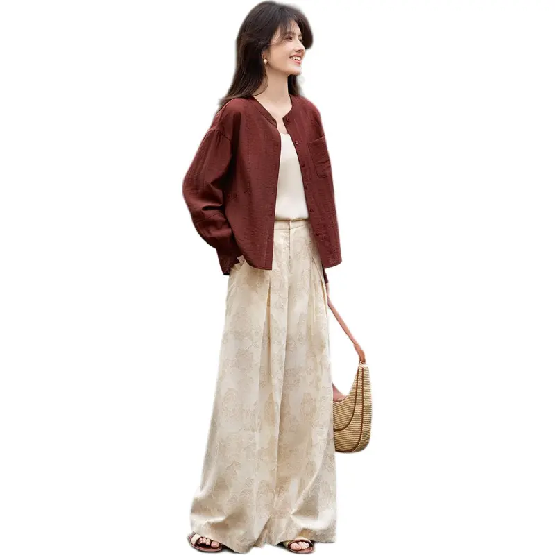 XWI Casual Pants Women's Light Beige-2