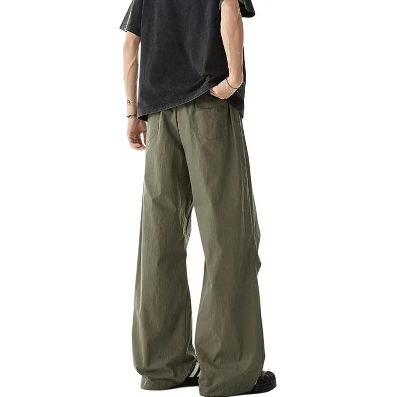 DARK HORSE Casual Pants Unisex Army Green-1