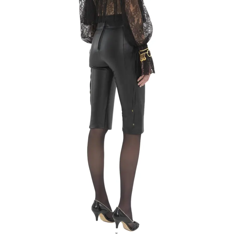 Chloé Lace up Leather Capri Trousers-3