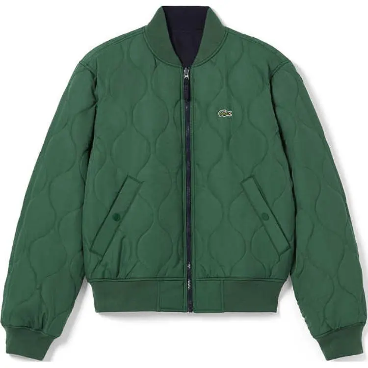 LACOSTE Puffer Jacket Men's Navy Blue/Green-1