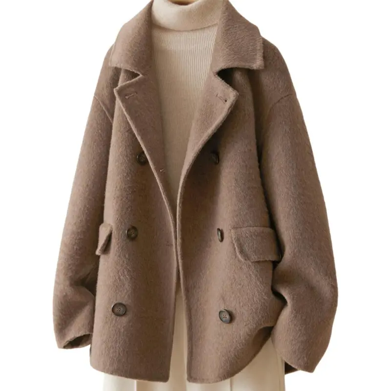 IHIMI Coats Women's Beautiful Coffee-1