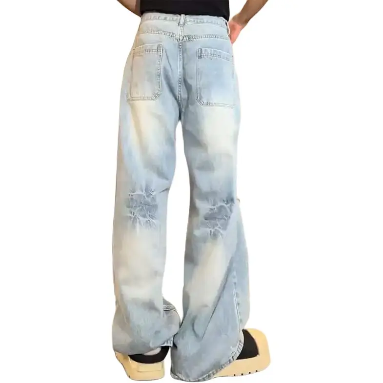DARK HORSE Jeans Unisex Washed Blue-1