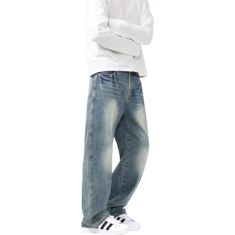 SONGS ALONG Jeans Unisex Blue-3