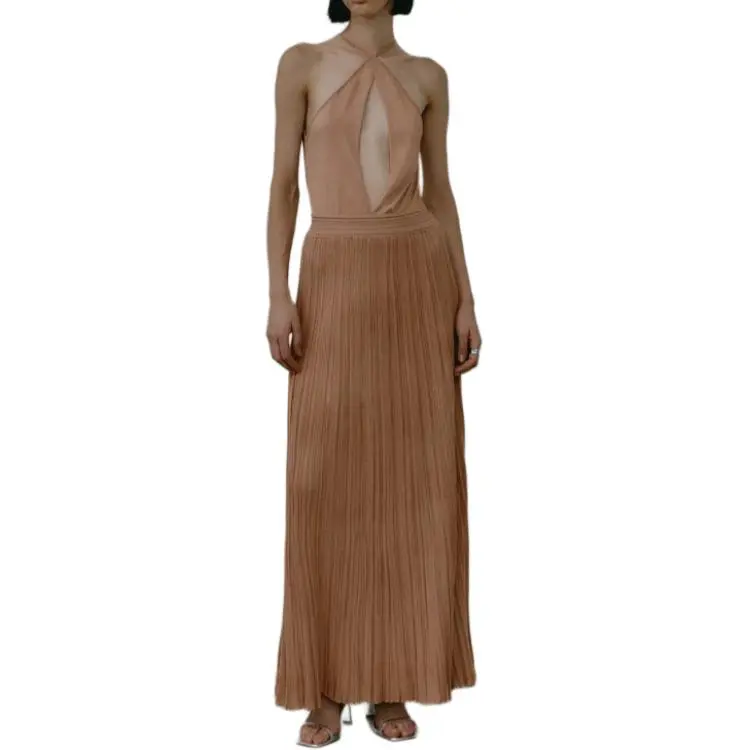 Antonino Valenti SS25 Sleeveless Dress Women's Nude-1
