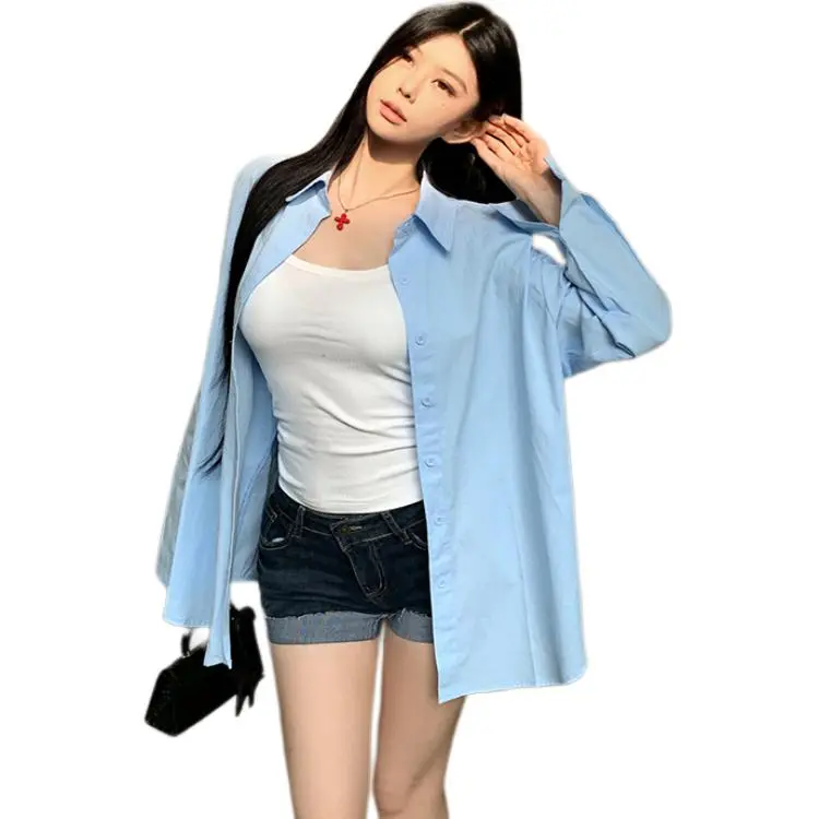 Dior Beauty Shirts Women's Blue-4