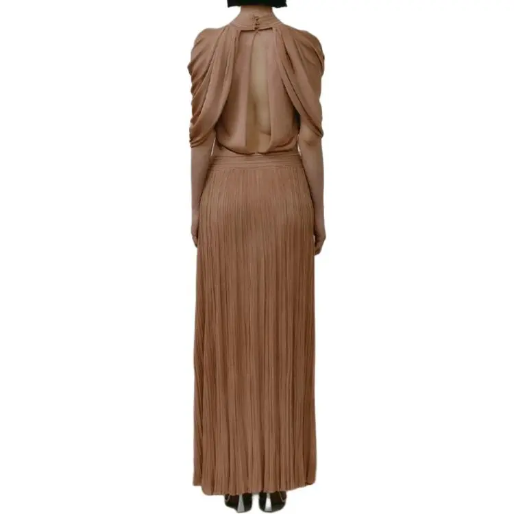 Antonino Valenti SS25 Sleeveless Dress Women's Nude-2