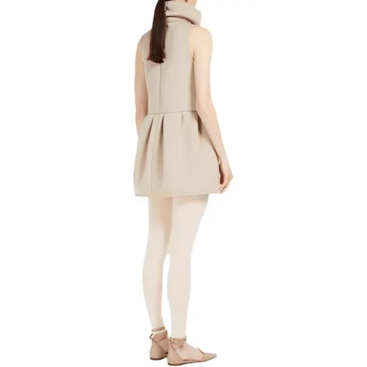 MaxMara Sleeveless Dresses Women's White-3