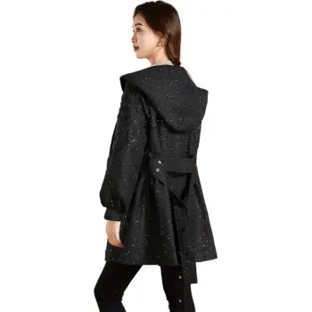Mylan Spring, Fall Coat Cinched Waist Women's Black Collection Brand, Get Activity Alerts In Real Time