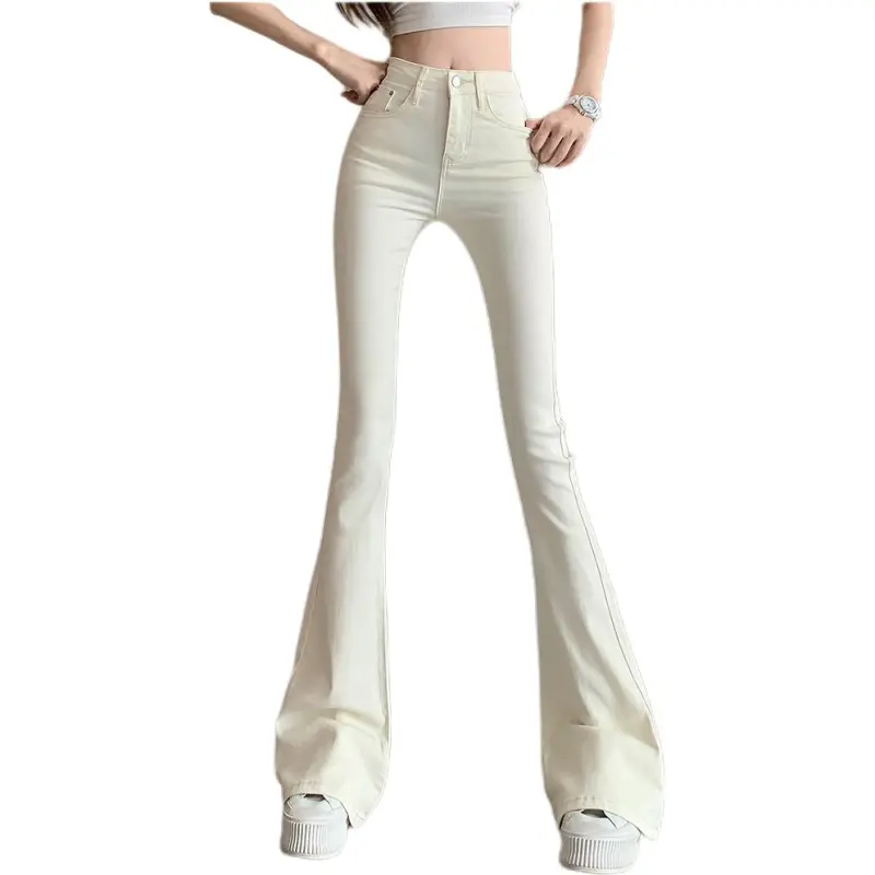 Si Bei'er Jeans Women's White-4