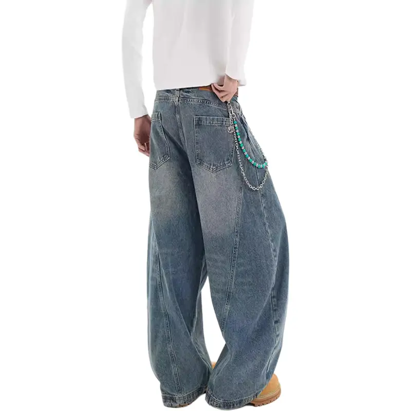 QOTRIOCK Jeans Men Blue-1