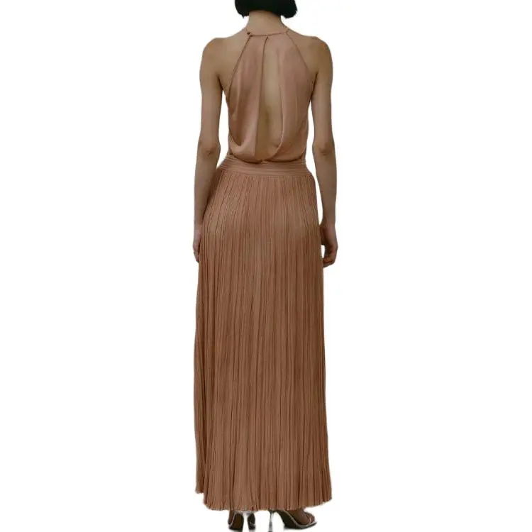 Antonino Valenti SS25 Sleeveless Dress Women's Nude-3