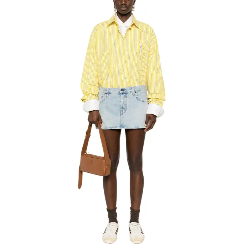MIU MIU Denim Mini Skirt-3