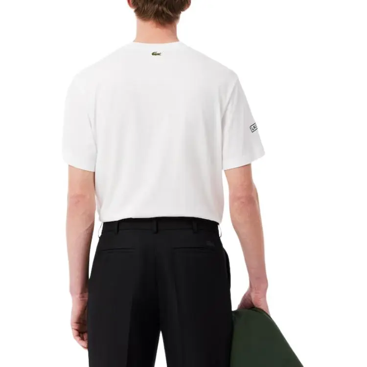 LACOSTE Printed Embroidered T shirt-1