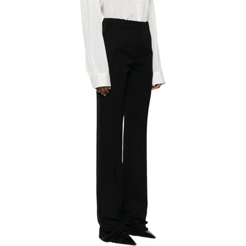 SAINT LAURENT Flared Tuxedo Pants-4