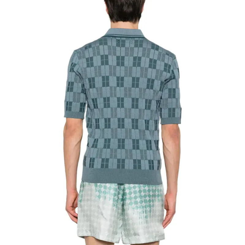 AMIRI Checked Polo Shirt-2