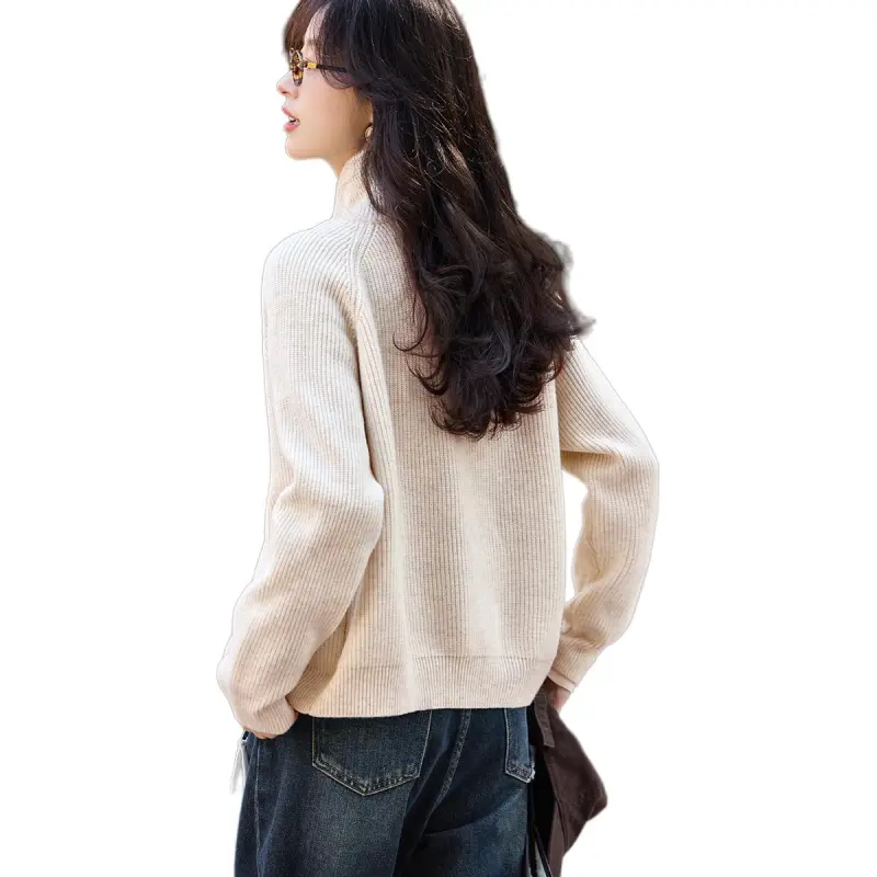 Mo Han Yi Mei Knitwear Women's Ecru-7