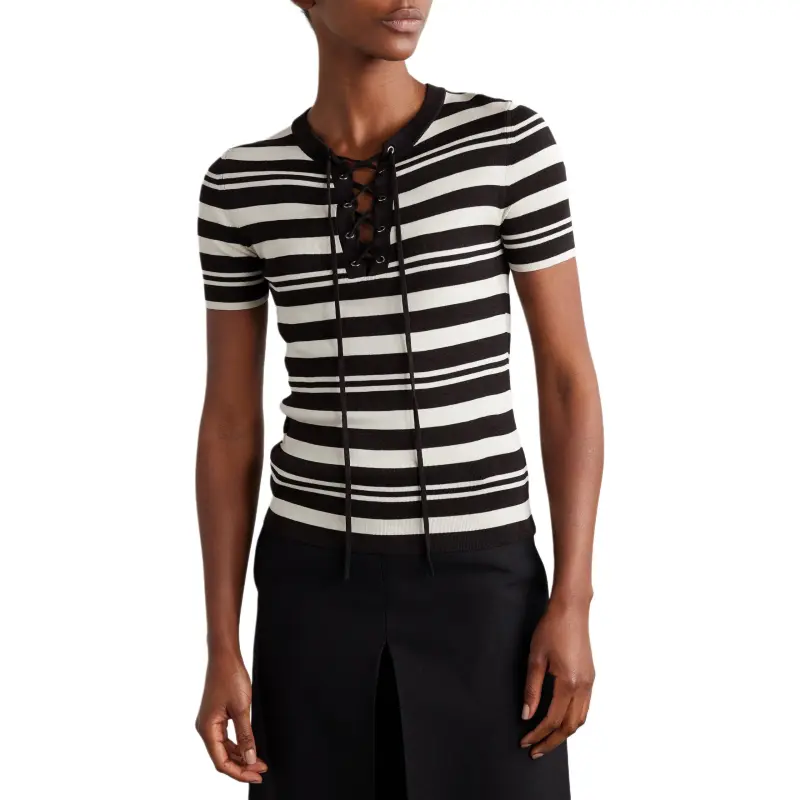 NILI LOTAN Striped T shirt-1