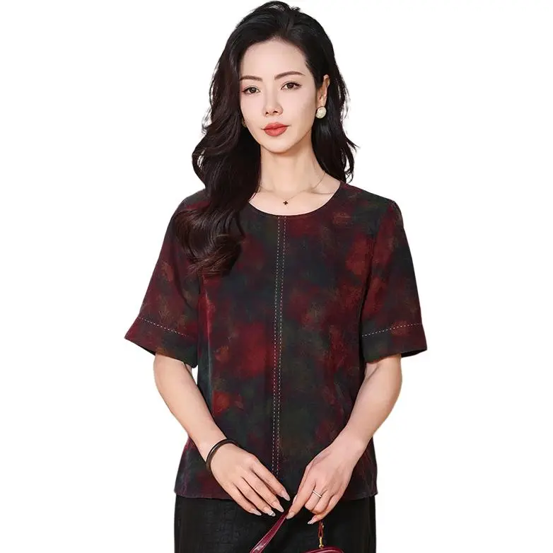 Yi Mengyuan Silk Shirt Women's Image Color-2