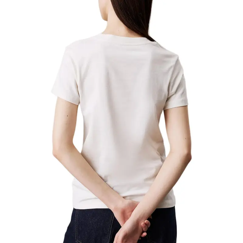 CALVIN KLEIN Regular T Shirt Women's Ivory Europe Version-1