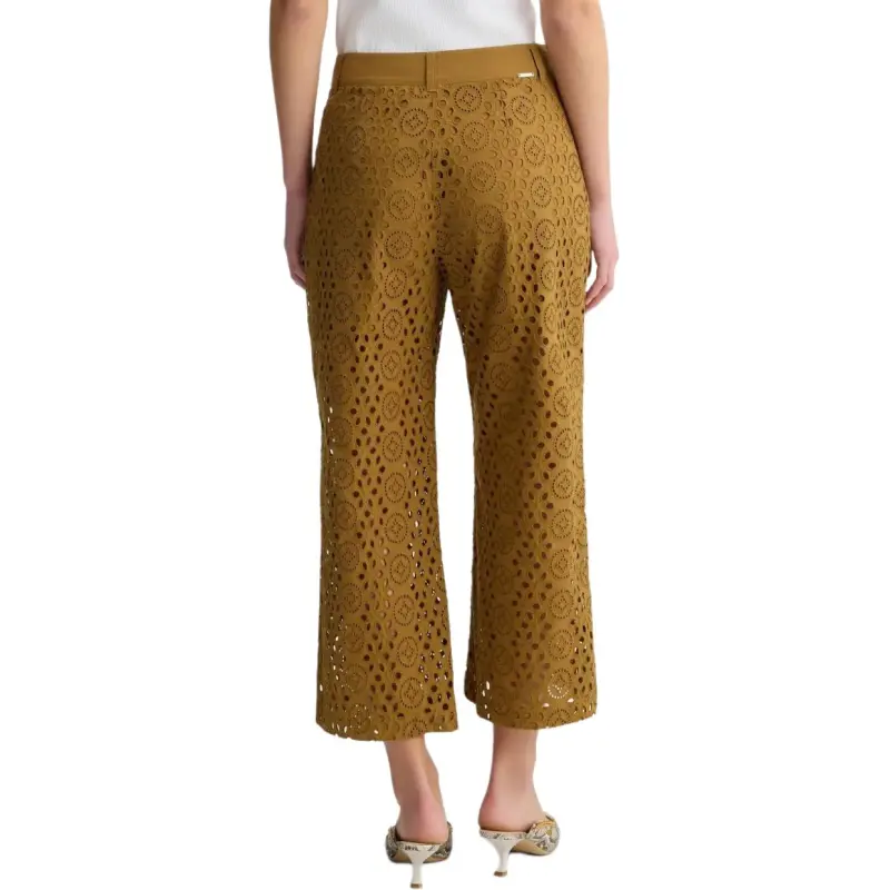 Liu Jo Embroidery Cropped Trousers-2
