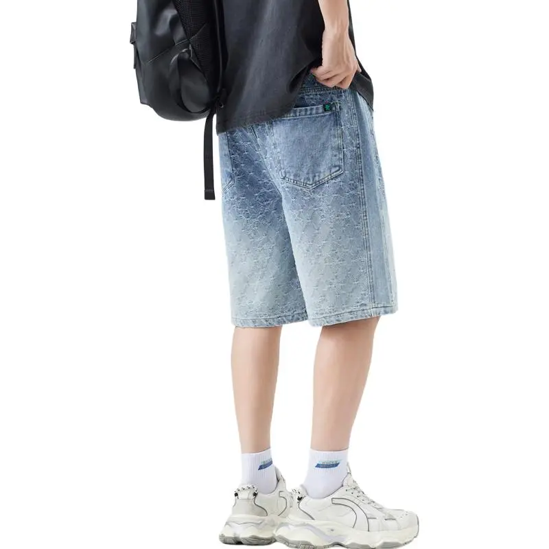 ROBINHOOD Denim Shorts Unisex Light Blue-3