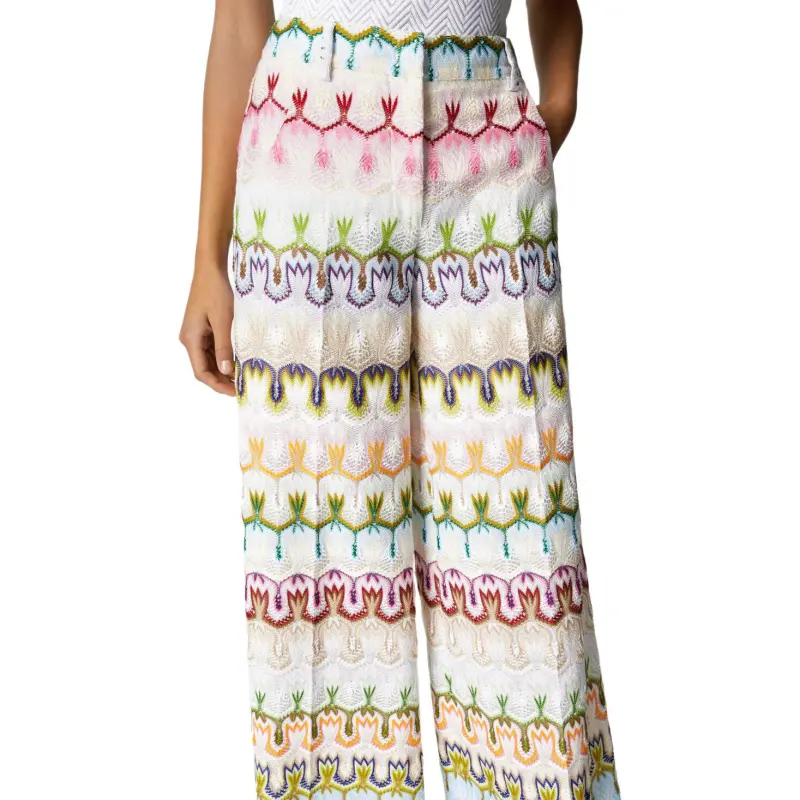MISSONI Embroidered Palazzo Trousers-4