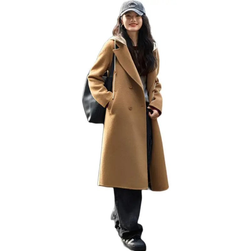 Mo Han Yi Mei Coats Women's Warm Camel-3