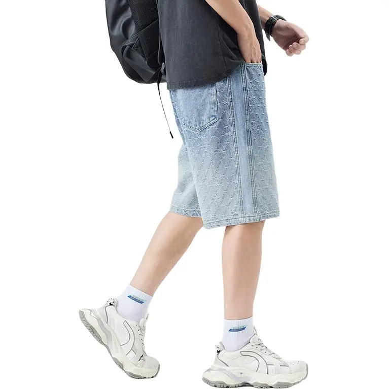 ROBINHOOD Denim Shorts Unisex Light Blue-4