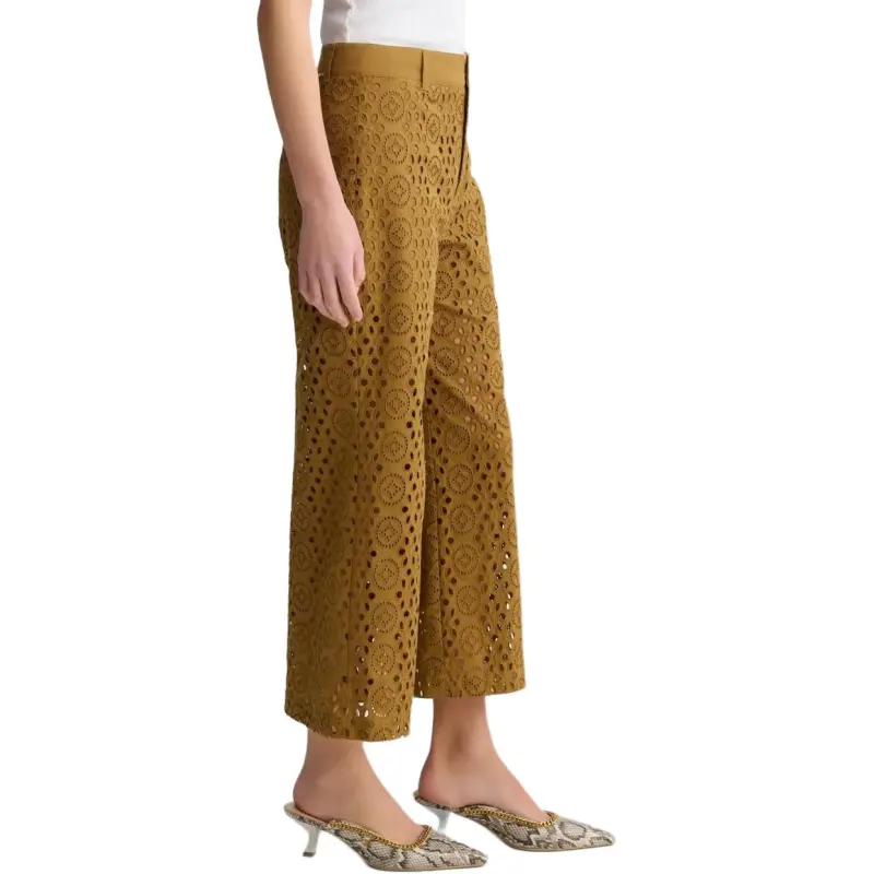 Liu Jo Embroidery Cropped Trousers-3