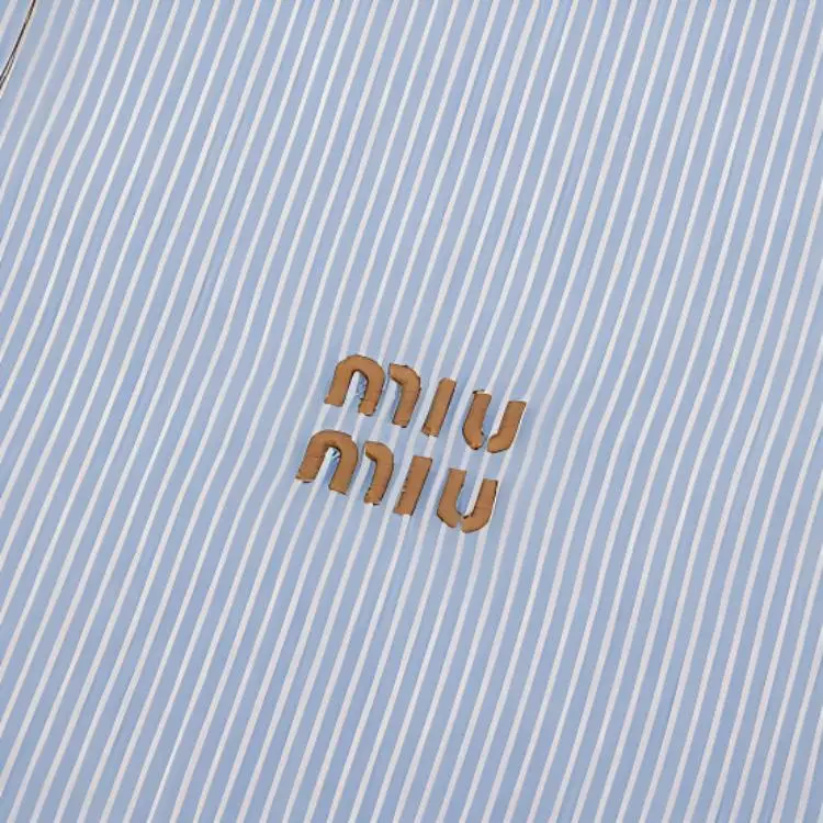 MIU MIU SS25 Shirt Women's Sapphire Blue-4