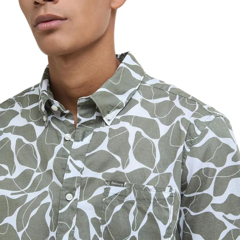 BARBOUR Shirts Men Green-4
