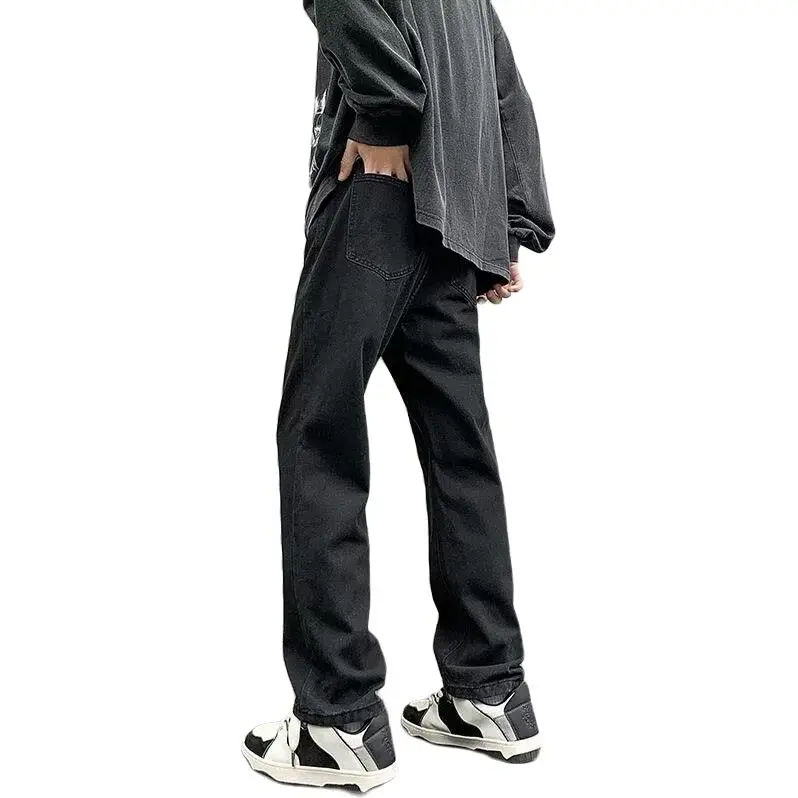FAWENXIANGZI Jeans Men Black-3