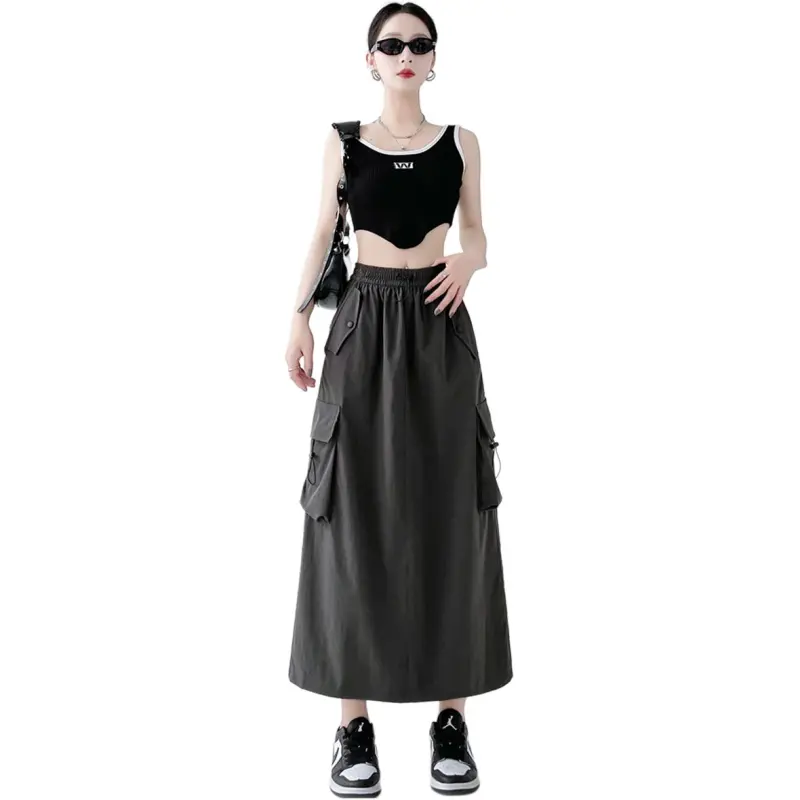 Urban Beauty Casual Long Skirt Women's-9
