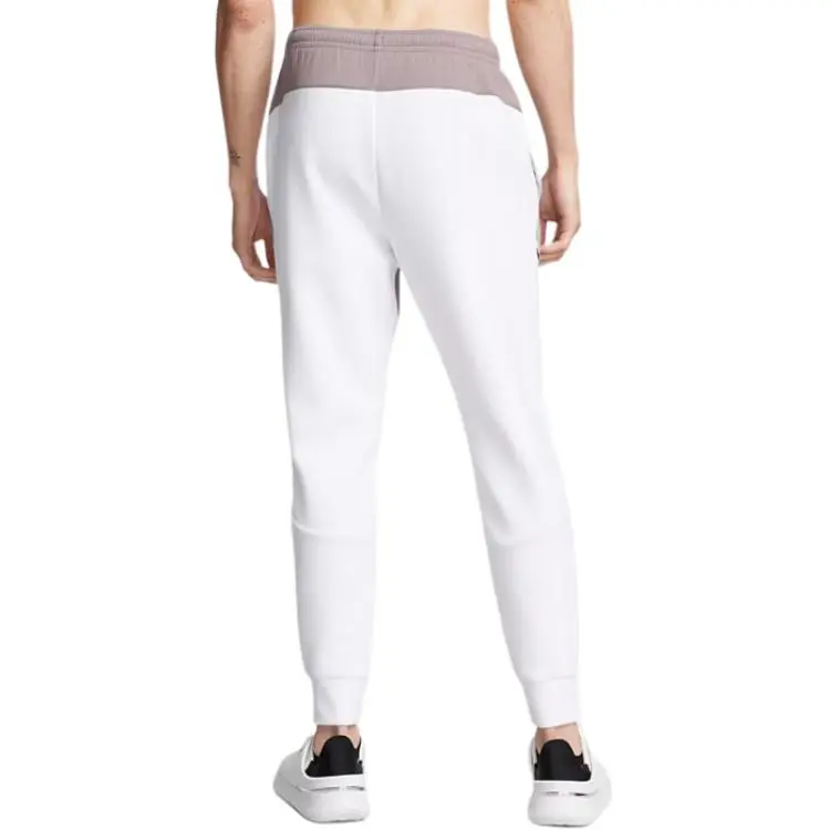 Under Armour Unstoppable FW24 Fleece Joggers Knitted Sweatpants Men's Gray/White-4