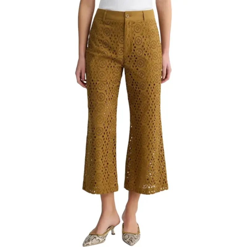 Liu Jo Embroidery Cropped Trousers-1