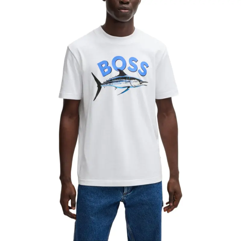 HUGO BOSS T Shirts Men White-1