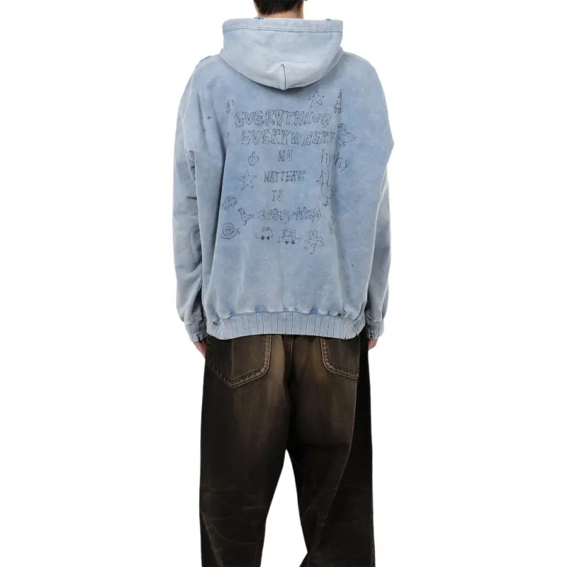 Maison Mihara Yasuhiro Bleached Smiley Face print Hoodie-3