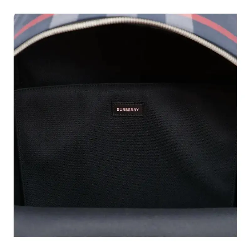 Burberry Jeff Check Backpack Navy/Grey-5