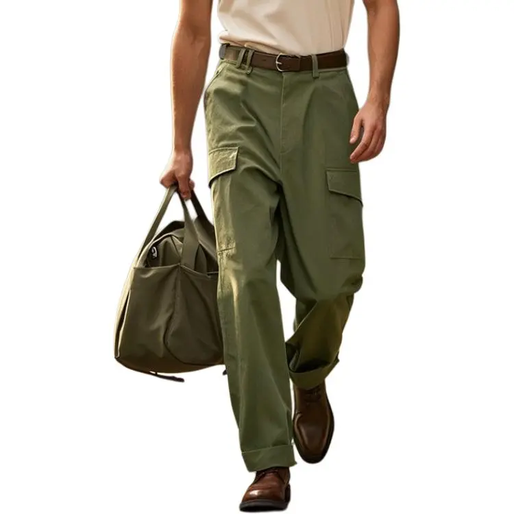AKCLUB Vintage Collection Casual Pants Men's Army Green-2
