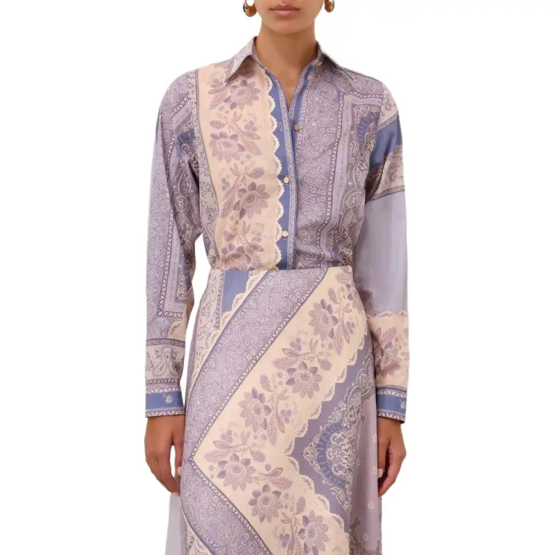 Zimmermann SS25 Shirt Women's Blue-1