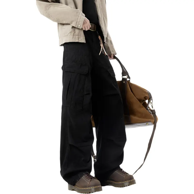 ST&SAT Cargo Pants Unisex Black-3
