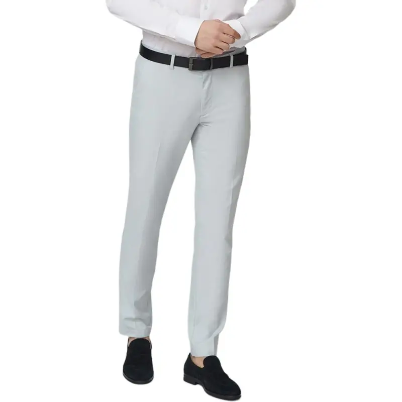HUGO BOSS SS22 Casual Pants Men's Gray White-1