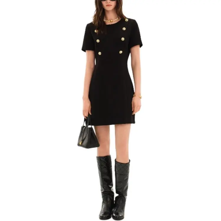KARL LAGERFELD SS25 Short Sleeved Dresses Women's Black-2