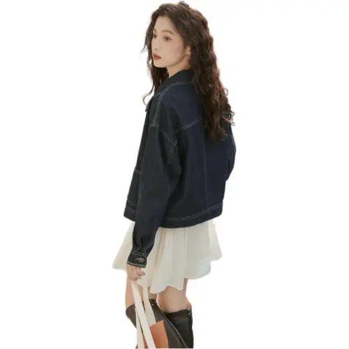 CZMO Denim Jackets Unisex Dark Blue