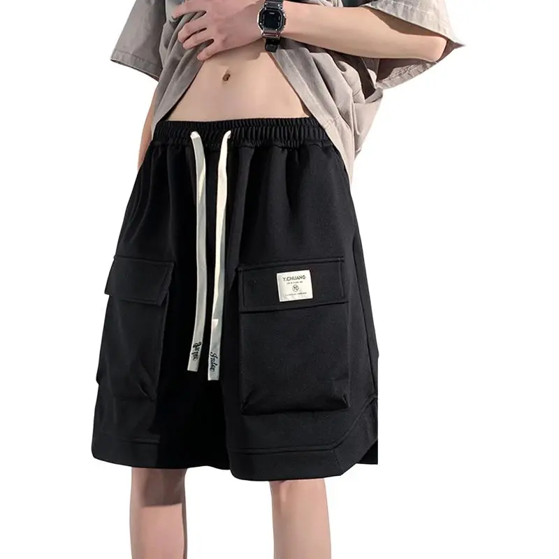 Caramella Cargo Shorts Unisex Black-2