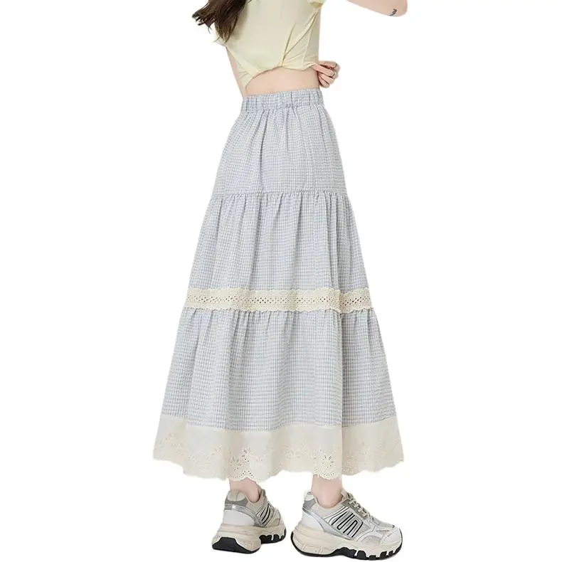 XIANSINIAO Casual Long Skirt Women's-3